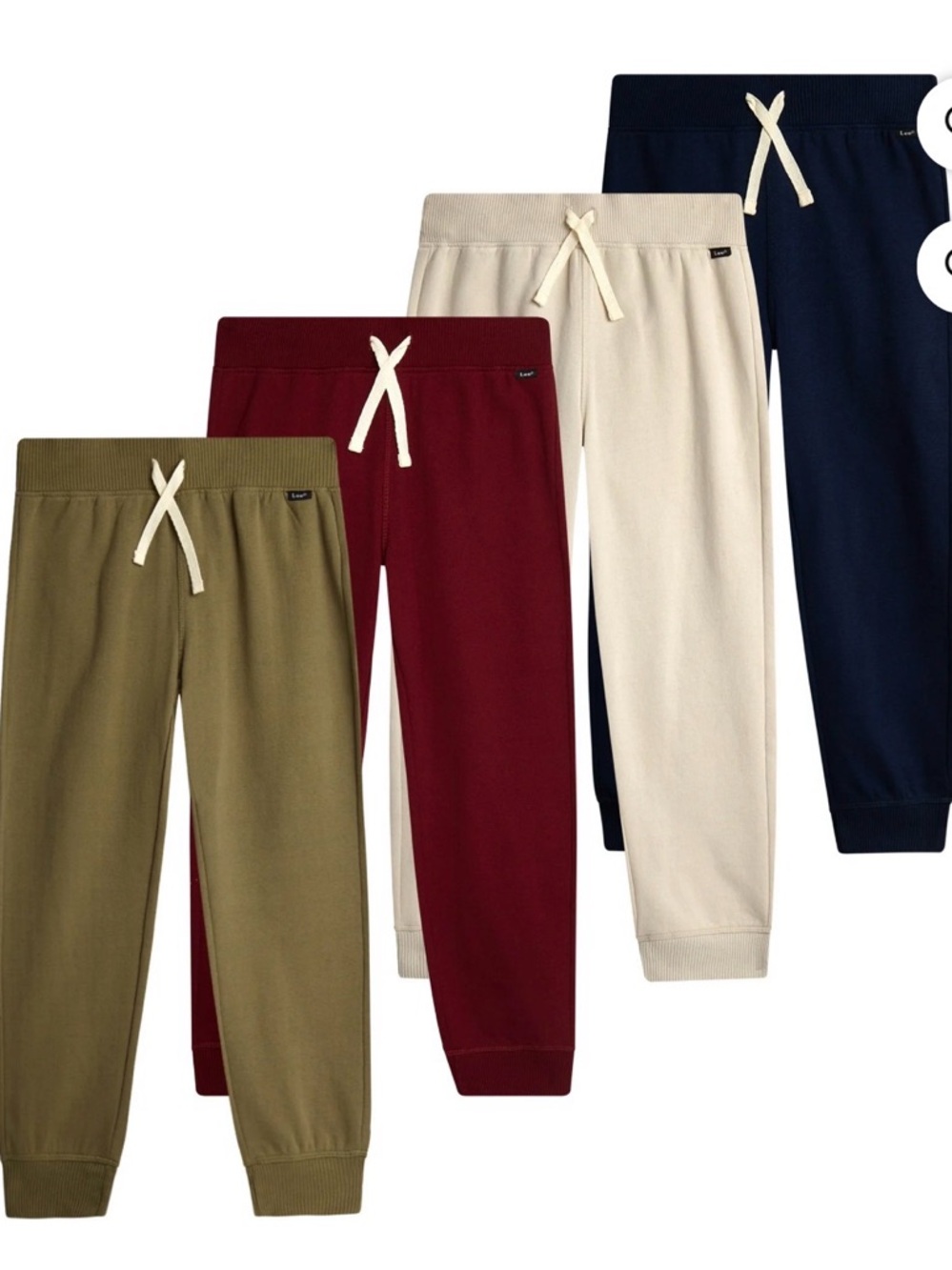 Lee Kids Sweatpants Joggers 4 Pair Set - size XL -  NWT